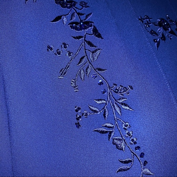 VIRGO Formal Wear Size 12 Royal Blue Dress - Picture 4 of 10